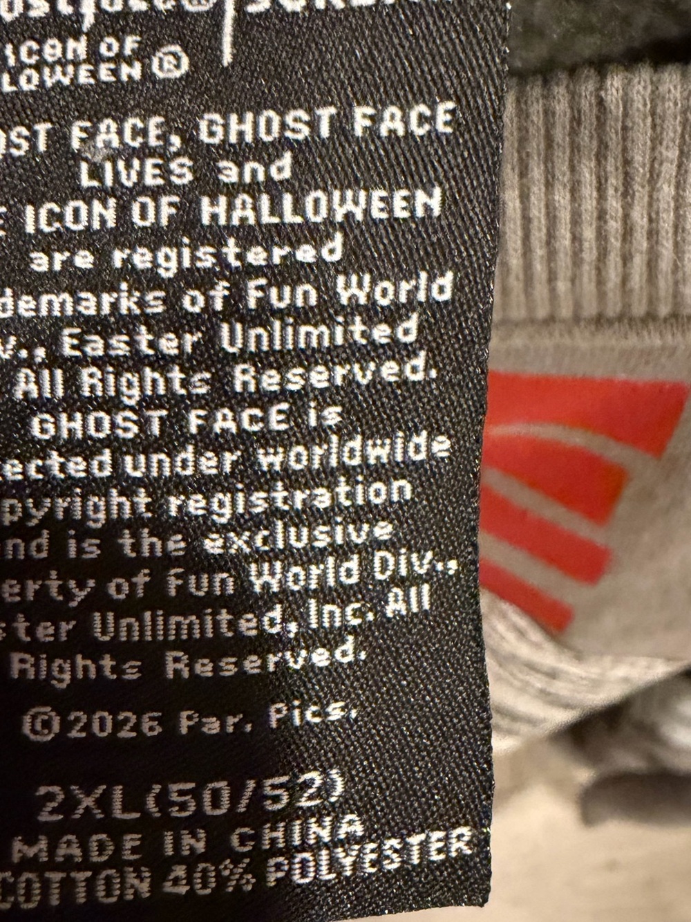Gray 'Scream' Graphic Men’s Sweatshirt - Picture 3 of 3